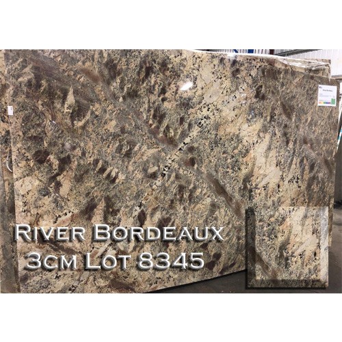 River Bordeaux Granite Natural Kitchen Top Custom Vanity Countertop