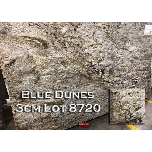 Blue Dunes Granite Earth Tone Kitchen Countertop Bathroom Vanity Top